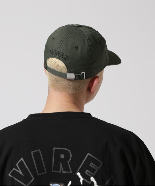 AVIREX（アヴィレックス）の「NYC WASH LOGO CAP / NYC ウォッシュ ロゴキャップ / AVIREX / アヴィレックス（キャップ・メンズ・ダークグリーン/ブラウン・FREE）」の12枚目の写真
