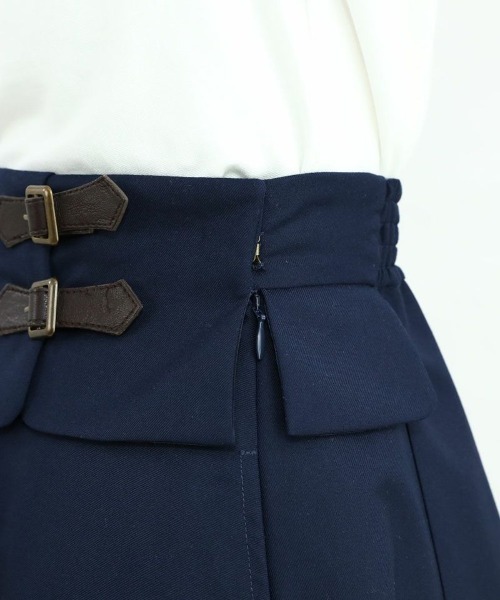 F i.n.t（フィント）の「サイドベルトレイヤードウエストフレアースカート/fint（スカート・レディース・グレー/ネイビー・FREE）」の10枚目の写真