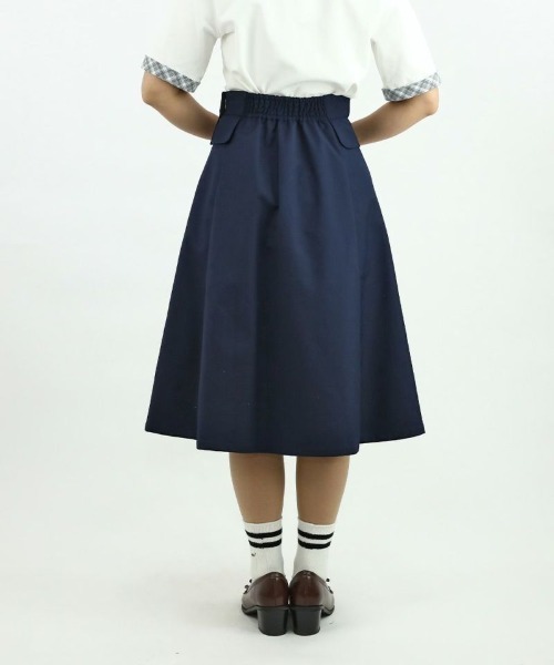 F i.n.t（フィント）の「サイドベルトレイヤードウエストフレアースカート/fint（スカート・レディース・グレー/ネイビー・FREE）」の13枚目の写真