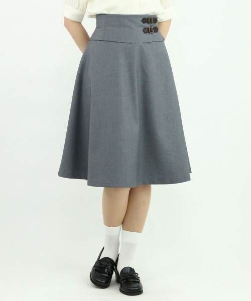 F i.n.t（フィント）の「サイドベルトレイヤードウエストフレアースカート/fint（スカート・レディース・グレー/ネイビー・FREE）」の15枚目の写真