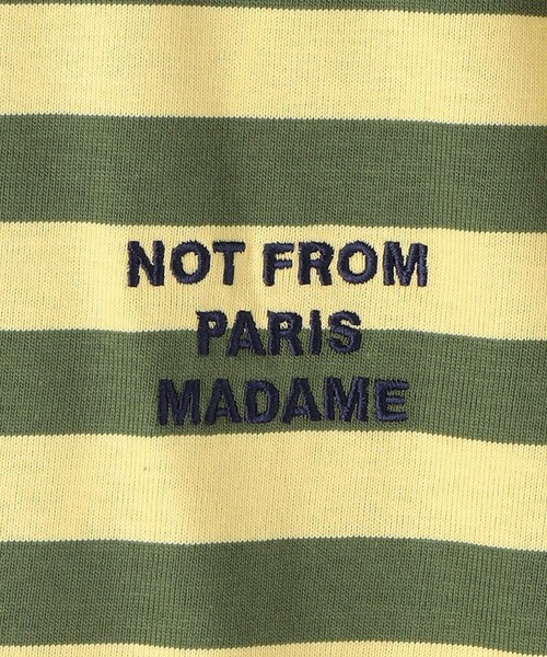 Drole De Monsieur(ドロール ド ムッシュ)の「<DROLE DE MONSIEUR> SLOGAN RAYE Tシャツ(Tシャツ/カットソー・メンズ・イエロー・L/M)」の7枚目の写真