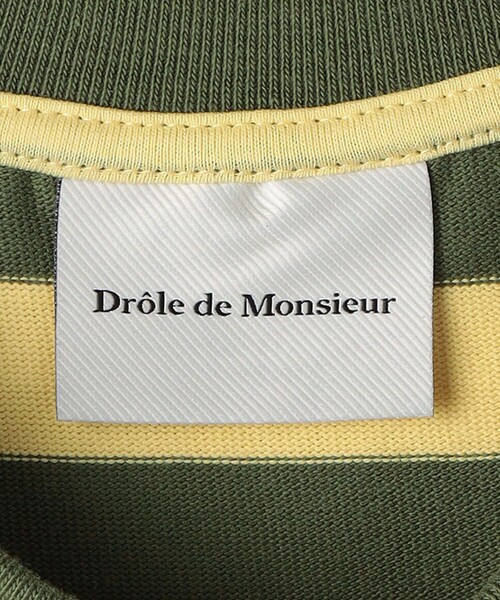 Drole De Monsieur(ドロール ド ムッシュ)の「<DROLE DE MONSIEUR> SLOGAN RAYE Tシャツ(Tシャツ/カットソー・メンズ・イエロー・L/M)」の10枚目の写真