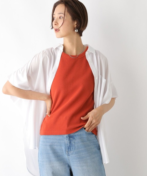 LEPSIM（レプシィム）の「コットンサカリバタンク　987477（タンクトップ・レディース・グレー/イエロー/アイボリー/オレンジ・FREE）」の4枚目の写真