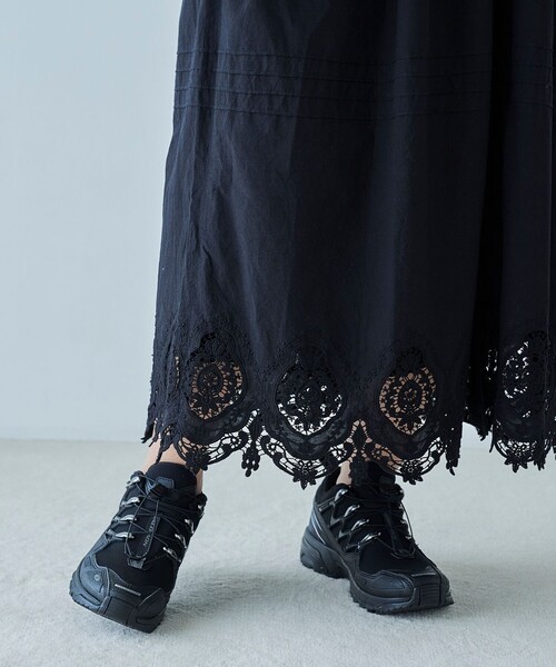 FREAK'S STORE(フリークスストア)の「FREAK’S STORE/フリークスストア The Yarn. インド カットワークレースワンピース(ワンピース・レディース・オフホワイト/ブラック・フリ-)」の18枚目の写真