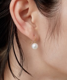 【novice】Pearl Hook Pierce［Stainless］