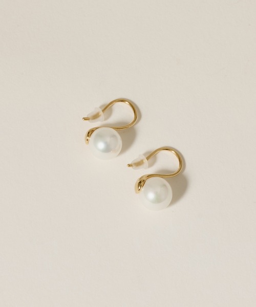 novice（ノーヴィス）の「【novice】Pearl Hook Pierce［Stainless］（ピアス（両耳用）・レディース・ゴールド/シルバー・FREE）」の8枚目の写真