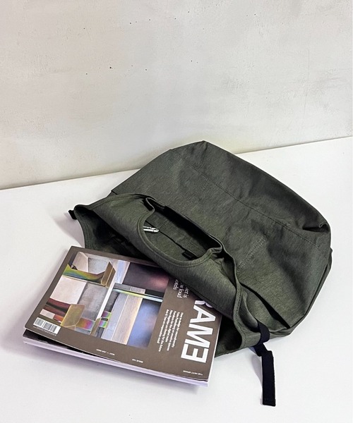 EARTH MADE（アースメイド）の「DELTA CL TOTE（トートバッグ・メンズ・オレンジ/ブラック/カーキ/グレー・FREE）」の12枚目の写真