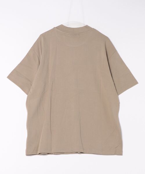 aimoha（アイモハ）の「【aimoha neo】MOCK NECK DOUBLE-SIDED COTTON TEE (SS)（Tシャツ/カットソー・メンズ・ブラック/ダークグレー/ベージュ・0/1/2/3）」の4枚目の写真