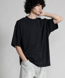 【aimoha neo】MOCK NECK DOUBLE-SIDED COTTON TEE (SS)