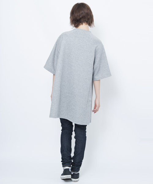 X-girl(エックスガール)の「SPORTY SWEAT BIG TOP(チュニック・レディース・ブラック/アッシュ・ONE SIZE)」の8枚目の写真