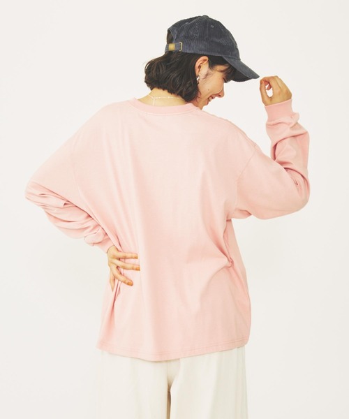 MILKFED.（ミルクフェド）の「CHAIN STITCH LOGO CAP（キャップ・レディース・オフホワイト/ピンク/チャコール・ONE SIZE）」の19枚目の写真
