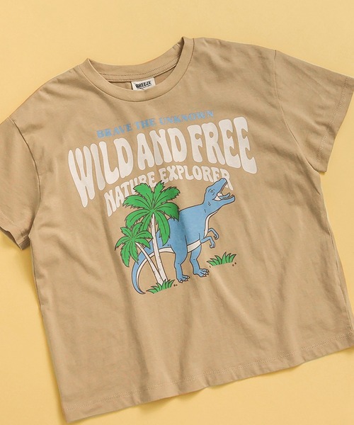 BREEZE（ブリーズ）の「バラエティーグラフィックTシャツ（Tシャツ/カットソー・キッズ・レッド/オフホワイト/ブルー/ブラック/オレンジ/イエロー/ベージュ/グレー/レインボー/カーキ・80/140/120/90/110/130/100）」の4枚目の写真