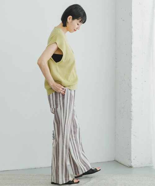 ITEMS URBANRESEARCH(アイテムズ アーバンリサーチ)の「Vネックニットベスト(ベスト・レディース・モカ/ブラウン/イエロー系その他・FREE)」の19枚目の写真