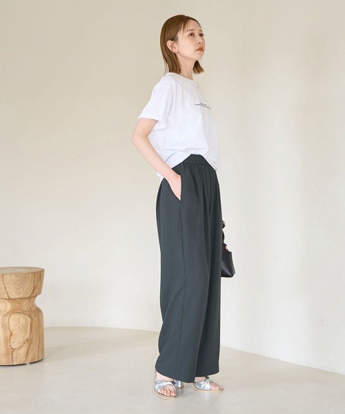 ROPE' PICNIC（ロペピクニック）の「アムンゼンイージーワイドパンツ（その他パンツ・レディース・ブラウン/オフホワイト/チャコールグレー/ベージュ系その他2・40/38/36）」の6枚目の写真