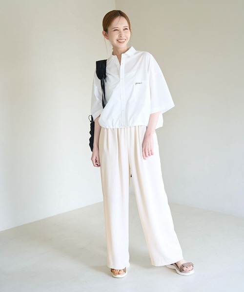 ROPE' PICNIC（ロペピクニック）の「アムンゼンイージーワイドパンツ（その他パンツ・レディース・ブラウン/オフホワイト/チャコールグレー/ベージュ系その他2・40/38/36）」の9枚目の写真