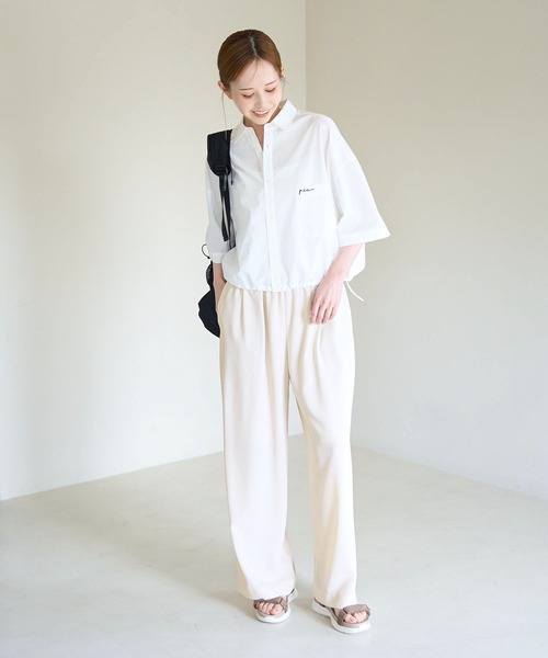 ROPE' PICNIC（ロペピクニック）の「アムンゼンイージーワイドパンツ（その他パンツ・レディース・ブラウン/オフホワイト/チャコールグレー/ベージュ系その他2・40/38/36）」の10枚目の写真