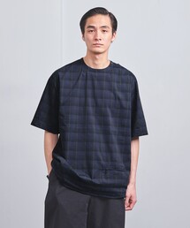 UNITED ARROWS（ユナイテッドアローズ）の「DotAir ドットエア チェック ヘムコード クルーネック -ストレッチ-（シャツ/ブラウス）」