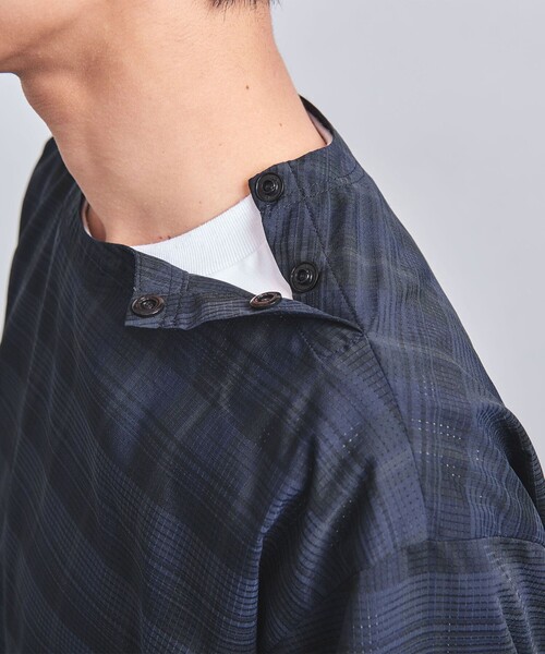 UNITED ARROWS（ユナイテッドアローズ）の「DotAir ドットエア チェック ヘムコード クルーネック -ストレッチ-（シャツ/ブラウス・メンズ・ネイビー・L/M/S）」の13枚目の写真