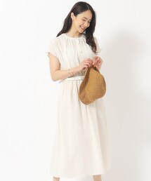 DRESKIP | 【無理せずキレイ】夏のお出かけに 女性らしさあふれる ドットプリントワンピース(ワンピース)