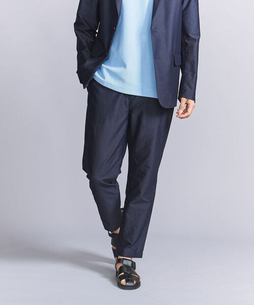 BEAUTY&YOUTH UNITED ARROWS(ビューティーアンドユースユナイテッドアローズ)の「フェザー TEXBRID ノープリーツ テーパード パンツ ‐セットアップ対応 マルチ機能付き‐(スラックス・メンズ・オリーブ/ネイビー/ブラック・L/M/S/XL)」の3枚目の写真