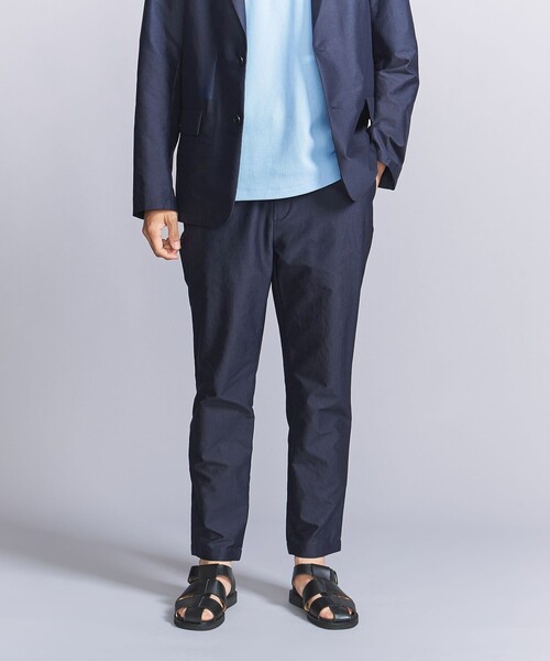 BEAUTY&YOUTH UNITED ARROWS(ビューティーアンドユースユナイテッドアローズ)の「フェザー TEXBRID ノープリーツ テーパード パンツ ‐セットアップ対応 マルチ機能付き‐(スラックス・メンズ・オリーブ/ネイビー/ブラック・L/M/S/XL)」の11枚目の写真