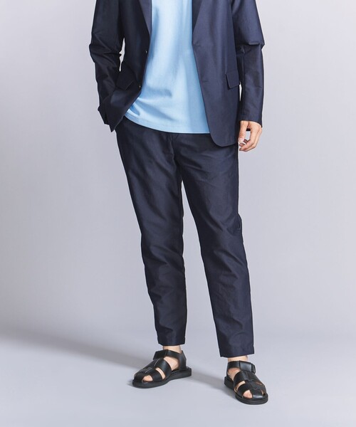 BEAUTY&YOUTH UNITED ARROWS(ビューティーアンドユースユナイテッドアローズ)の「フェザー TEXBRID ノープリーツ テーパード パンツ ‐セットアップ対応 マルチ機能付き‐(スラックス・メンズ・オリーブ/ネイビー/ブラック・L/M/S/XL)」の10枚目の写真