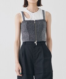 UNITED TOKYO | フロントジッパーニットビスチェ(ニット/セーター)