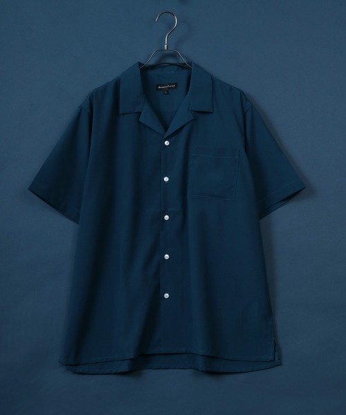ANPAS（アンパス）の「Oversize Assort Open Collar Shirt/オーバーサイズ オープンカラーシャツ ソリッドカラー クレリック バイカラー 柄シャツ 半袖シャツ（シャツ/ブラウス・メンズ・ブラック/ホワイト系その他/ベージュ系その他/ブラウン系その他2/ターコイズブルー/ダークグリーン/ライトブルー/グレー系その他/ブラウン系その他/ブラック系その他2/ブルー系その他2/チャコール/モカ/ブルー系その他/ブラック系その他3/ブラック系その他5/ブラック系その他/ホワイト/ライトグレー/ライトグリーン/ブラック系その他4・L/M/LL）」の19枚目の写真