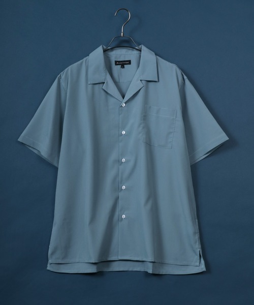 ANPAS（アンパス）の「Oversize Assort Open Collar Shirt/オーバーサイズ オープンカラーシャツ ソリッドカラー クレリック バイカラー 柄シャツ 半袖シャツ（シャツ/ブラウス・メンズ・ブラック/ホワイト系その他/ベージュ系その他/ブラウン系その他2/ターコイズブルー/ダークグリーン/ライトブルー/グレー系その他/ブラウン系その他/ブラック系その他2/ブルー系その他2/チャコール/モカ/ブルー系その他/ブラック系その他3/ブラック系その他5/ブラック系その他/ホワイト/ライトグレー/ライトグリーン/ブラック系その他4・L/M/LL）」の18枚目の写真