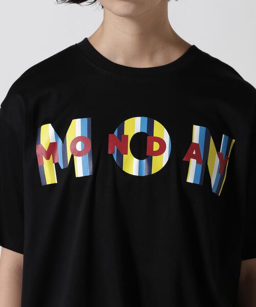 RISLEY ウィークリーTシャツ　MONDAY ブラック ウィークリーTシャツ/ RISLEY | CALENDRIER online store