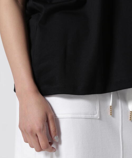 Risley（リズレー）の「Risley/リズレー/Monday TEE（Tシャツ/カットソー・レディース・ブラック/ホワイト・F）」の5枚目の写真