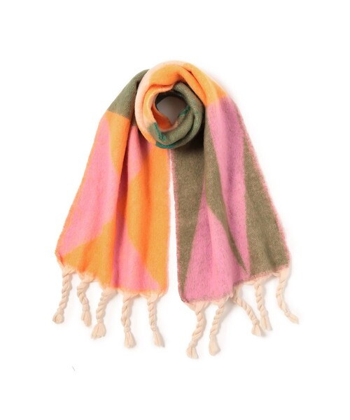 マルチカラー フリンジ ストール（マフラー）｜BEAMS HEART（ビームス