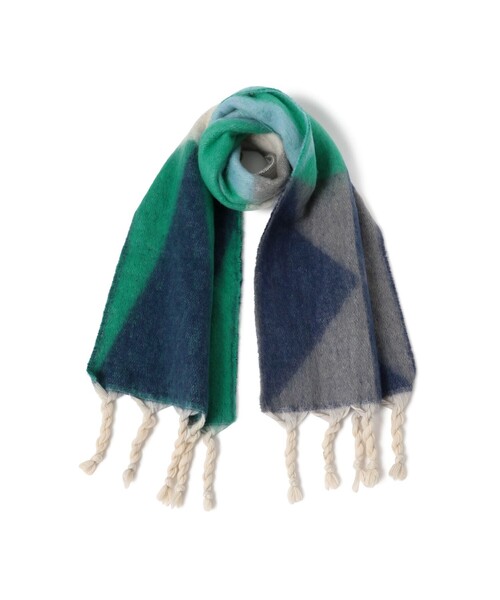 BEAMS HEART(ビームスハート)の「マルチカラー フリンジ ストール(マフラー・レディース・レッド/イエロー/オレンジ/ブルー・ONE SIZE)」の15枚目の写真