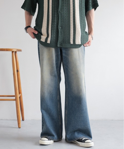 RAGEBLUE（レイジブルー）の「12oz vintage denim wide flare