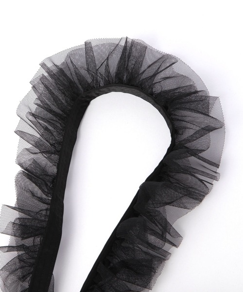 PAGEBOY（ページボーイ）の「一部店舗展開<Casselin>チュールシャーリングショルダー（その他小物・レディース・ブルー/ブラック・FREE）」の4枚目の写真