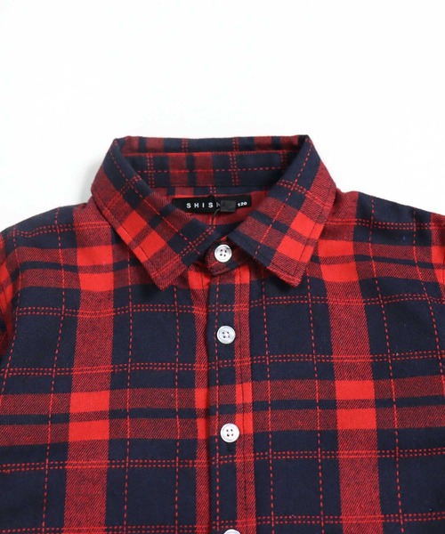 セール】フランネル チェックシャツ（シャツ/ブラウス）｜ZI-ON