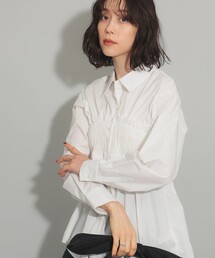 シャーリング ビスチェ シャツ