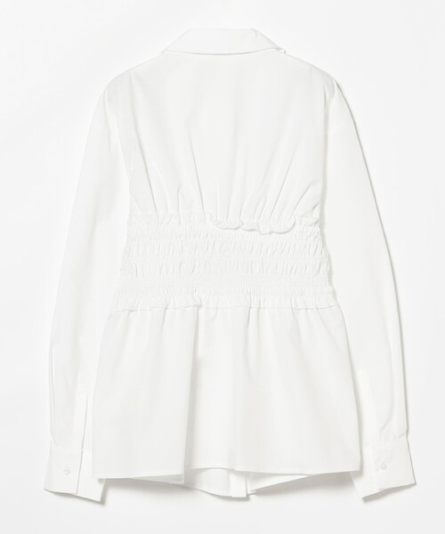 Ray BEAMS（レイビームス）の「シャーリング ビスチェ シャツ（シャツ/ブラウス・レディース・ライトブルー/ホワイト・ONE SIZE）」の14枚目の写真