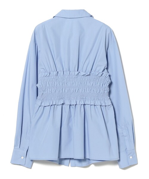 Ray BEAMS（レイビームス）の「シャーリング ビスチェ シャツ（シャツ/ブラウス・レディース・ライトブルー/ホワイト・ONE SIZE）」の19枚目の写真