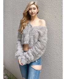 GYDA | シャギーニットショートカーディガン(カーディガン/ボレロ)