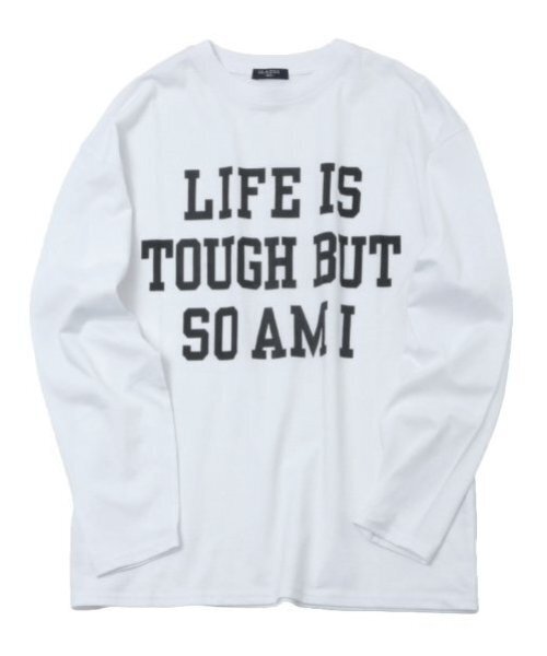 GLAZOS（グラソス）の「【大人向けサイズあり】【プチプラ】フロントメッセージロゴ長袖Tシャツ（Tシャツ/カットソー・キッズ・ブラック/グレー/オレンジ/ベージュ/インディゴブルー/ホワイト・140cm/150cm/160cm/170cm）」の2枚目の写真