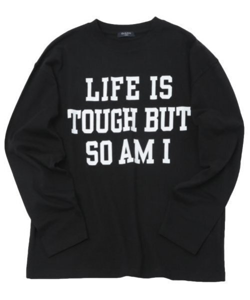 GLAZOS（グラソス）の「【大人向けサイズあり】【プチプラ】フロントメッセージロゴ長袖Tシャツ（Tシャツ/カットソー・キッズ・ブラック/グレー/オレンジ/ベージュ/インディゴブルー/ホワイト・140cm/150cm/160cm/170cm）」の15枚目の写真