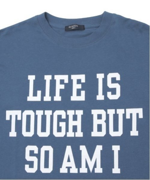 GLAZOS（グラソス）の「【大人向けサイズあり】【プチプラ】フロントメッセージロゴ長袖Tシャツ（Tシャツ/カットソー・キッズ・ブラック/グレー/オレンジ/ベージュ/インディゴブルー/ホワイト・140cm/150cm/160cm/170cm）」の10枚目の写真