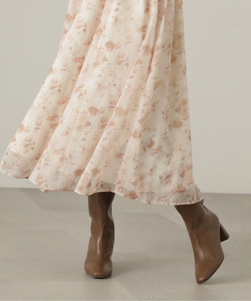 【美品】proportion ニュアンス花柄シャーリングワンピース　M GRL 花柄シャーリングワンピース｜Yahoo!フリマ（旧PayPayフリマ）