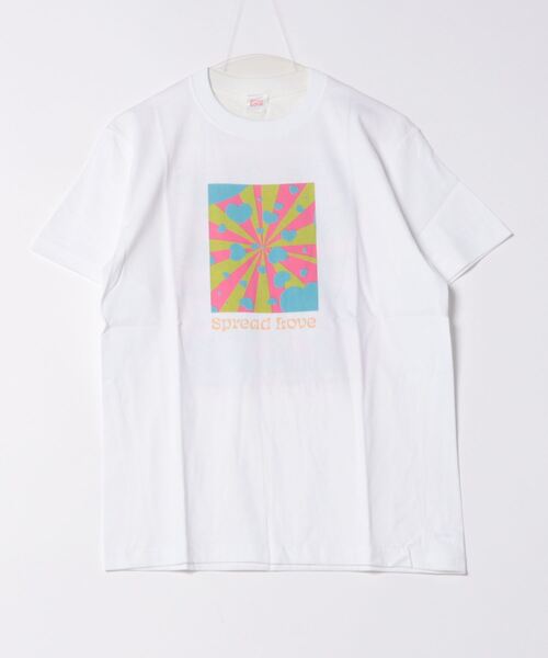 ARCHIVER(アーカイバ)の「【8】【it】【Spread Love】オリジナルプリント S/S T(Tシャツ/カットソー・レディース・ホワイト/ブラック・MEDIUM/LARGE/SMALL)」の2枚目の写真