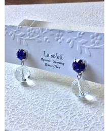 【Le soleil】華麗なスワロフスキー　ピアス(MA)