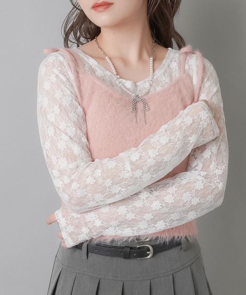 ZIP!で紹介されました♪【セットアイテム】タイ付き長袖ショート丈