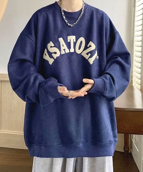 SHEPP(シープ)の「プリント プルオーバー(スウェット・レディース・ブラウン/ネイビー・L/2XL)」の6枚目の写真