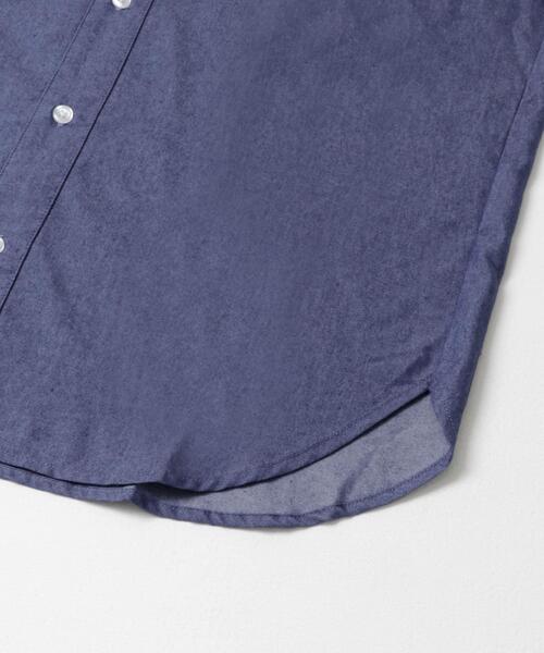 ITEMS URBANRESEARCH（アイテムズ アーバンリサーチ）の「TCインディゴ バンドカラー半袖シャツ（シャツ/ブラウス・メンズ・ライトブルー/ブルー/ネイビー・MEDIUM/LARGE）」の10枚目の写真