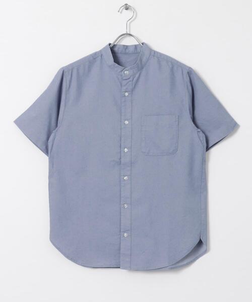 ITEMS URBANRESEARCH（アイテムズ アーバンリサーチ）の「TCインディゴ バンドカラー半袖シャツ（シャツ/ブラウス・メンズ・ライトブルー/ブルー/ネイビー・MEDIUM/LARGE）」の15枚目の写真